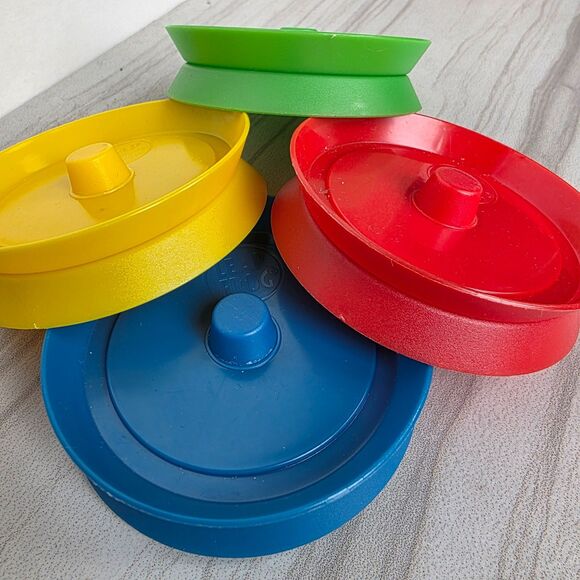 Set of 4 Round Playing Card Holders - Leap Frog - Picture 7 of 11